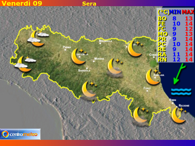 Previsioni del Tempo Emilia Romagna, mappa 4