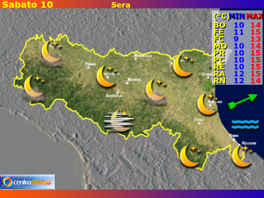 Previsioni del Tempo Emilia Romagna, mappa 4