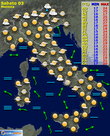 Previsioni del Tempo, mappa 2