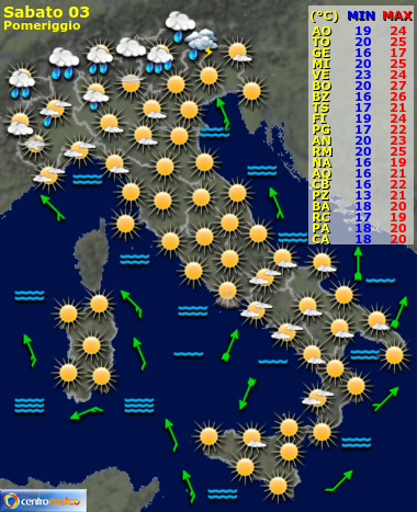 Previsioni del Tempo, mappa 3