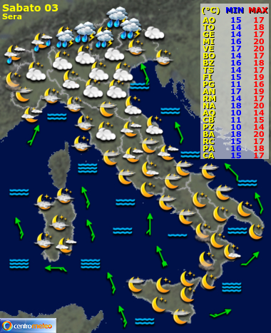 Previsioni del Tempo, mappa 4