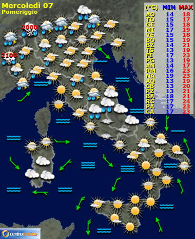 Previsioni del Tempo, mappa 3