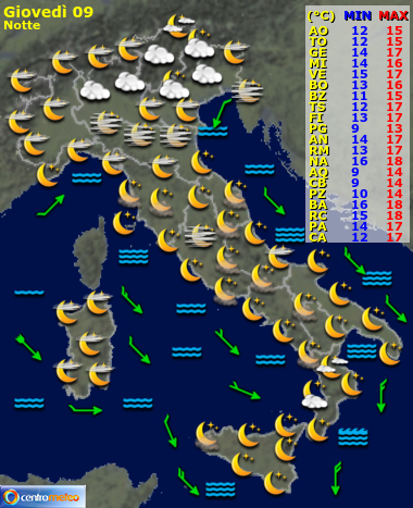 Previsioni del Tempo, mappa 2