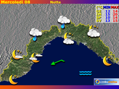 Previsioni del Tempo Liguria, mappa 2