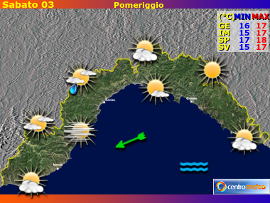 Previsioni del Tempo Liguria, mappa 3