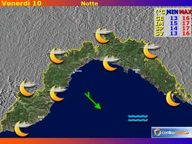 Previsioni del Tempo Liguria, mappa 4
