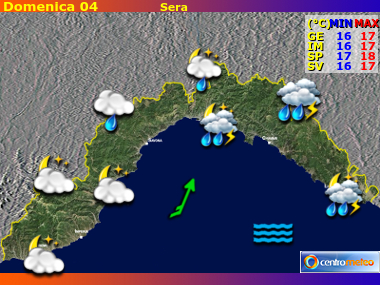 Previsioni del Tempo Liguria, mappa 4
