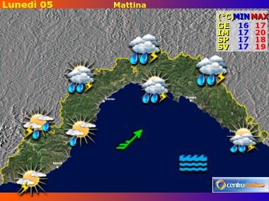 Previsioni del Tempo Liguria, mappa 2