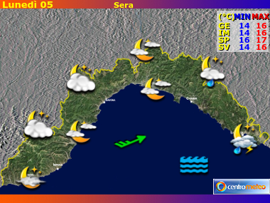 Previsioni del Tempo Liguria, mappa 4