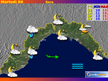 Previsioni del Tempo Liguria, mappa 4