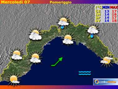 Previsioni del Tempo Liguria, mappa 3