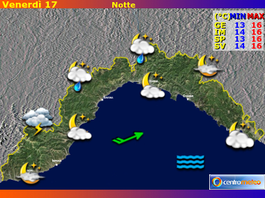 Previsioni del Tempo Liguria, mappa 3