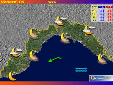 Previsioni del Tempo Liguria, mappa 4