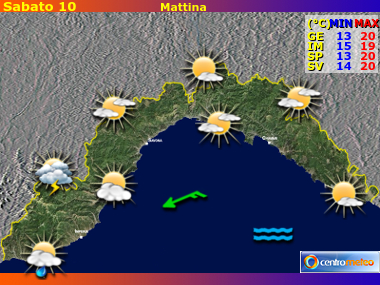 Previsioni del Tempo Liguria, mappa 2