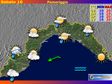 Previsioni del Tempo Liguria, mappa 3
