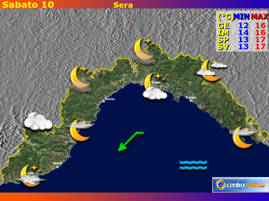 Previsioni del Tempo Liguria, mappa 4