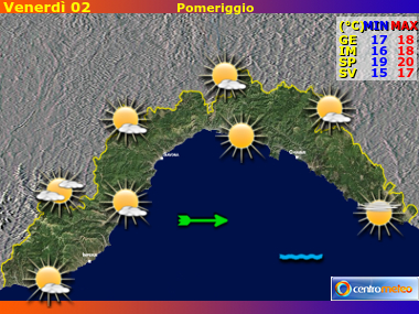 Previsioni del Tempo Liguria, mappa 3