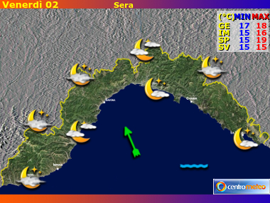 Previsioni del Tempo Liguria, mappa 4