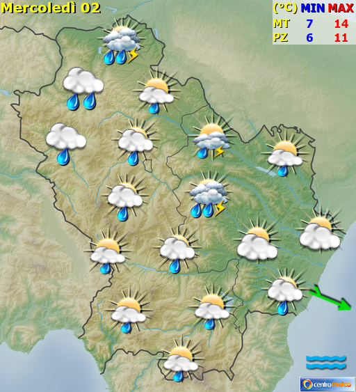 Previsioni Meteo Basilicata