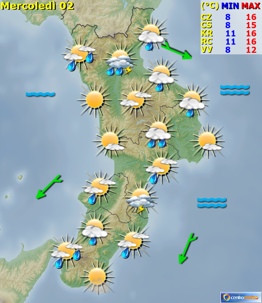 Previsioni Meteo Calabria