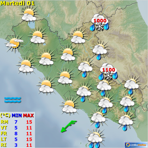 Previsioni Meteo Lazio