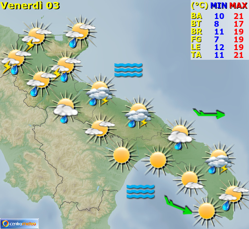 Previsioni Meteo Puglia