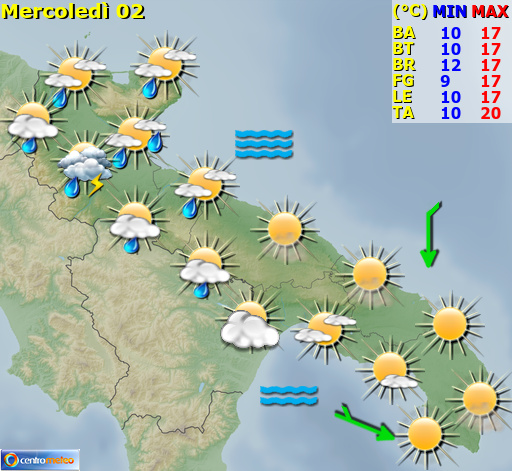 Previsioni Meteo Puglia