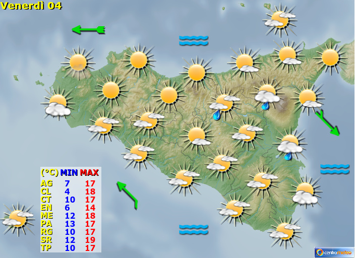 Previsioni Meteo Sicilia