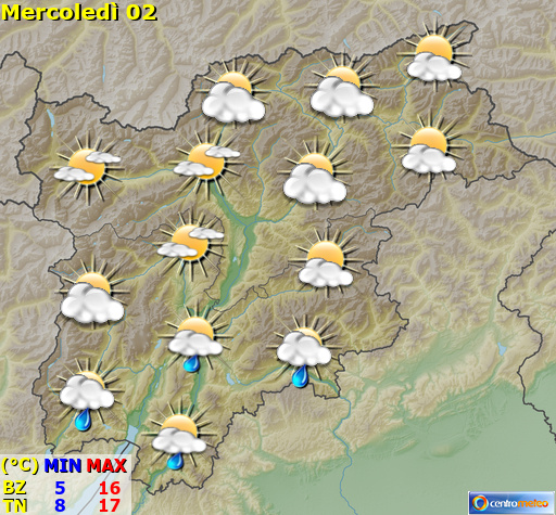 Previsioni Meteo Trentino Alto Adige