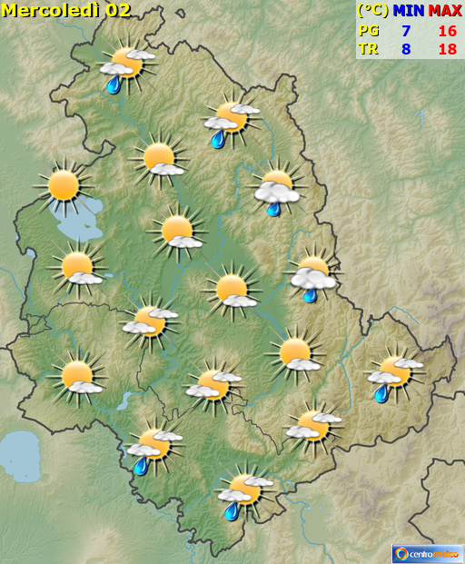 Previsioni Meteo Umbria