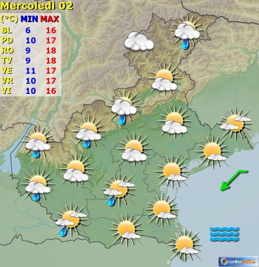 Previsioni Meteo Veneto