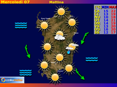 Previsioni del Tempo Sardegna, mappa 4