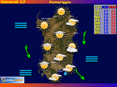 Previsioni del Tempo Sardegna, mappa 4