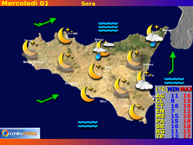 Previsioni del Tempo Sicilia, mappa 2