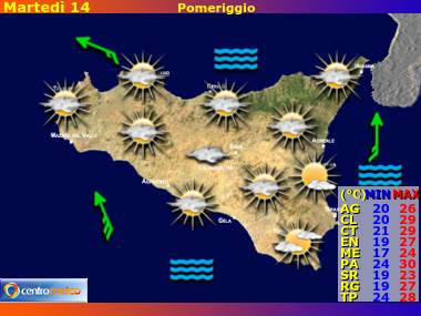 Previsioni del Tempo Sicilia, mappa 4