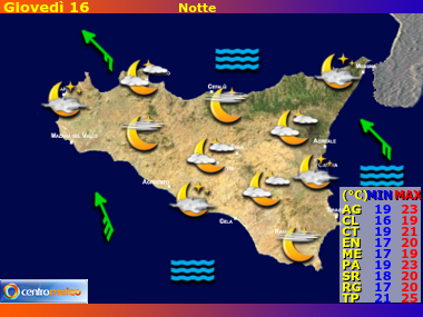 Previsioni del Tempo Sicilia, mappa 3