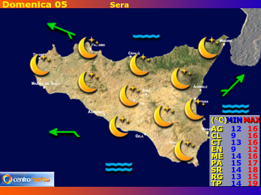 Previsioni del Tempo Sicilia, mappa 3