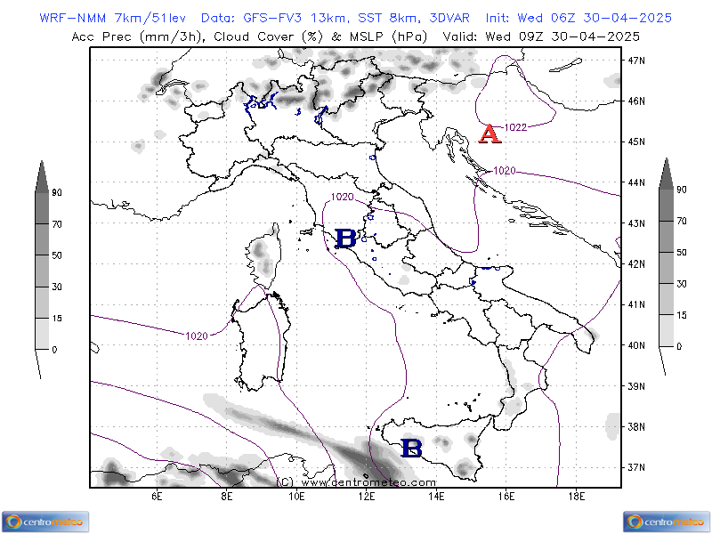 MSLP-3hPrec