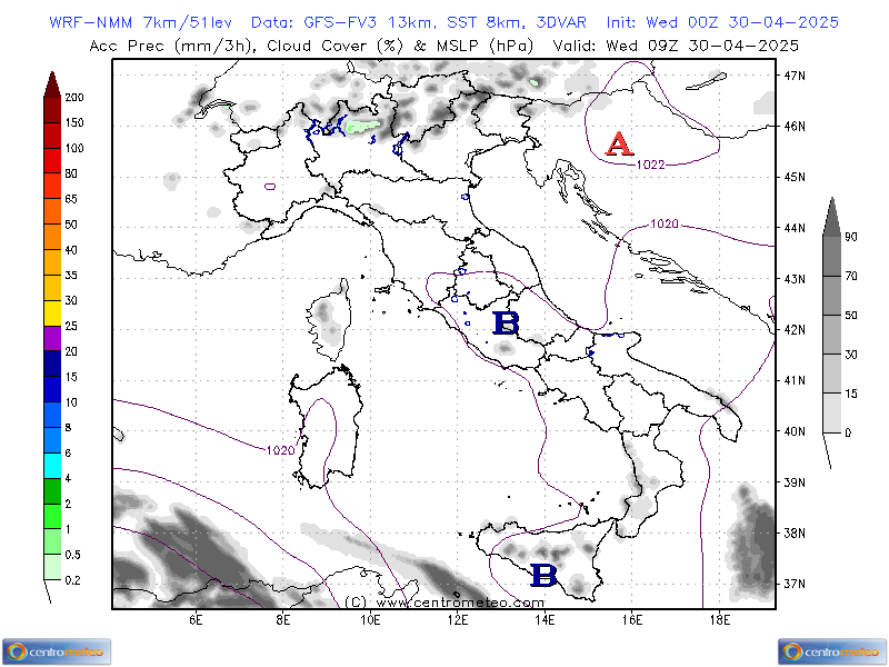 MSLP-3hPrec