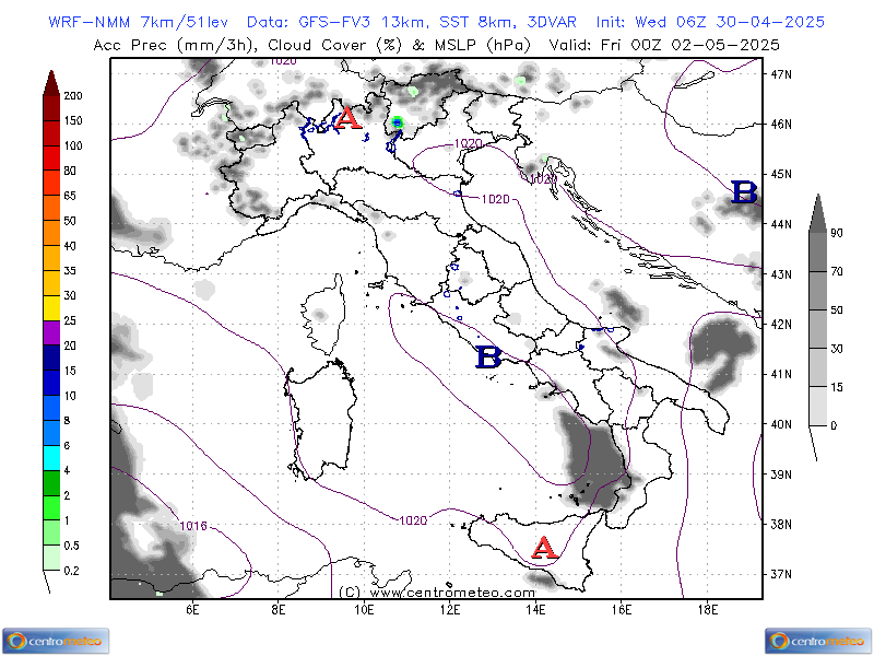 MSLP-3hPrec