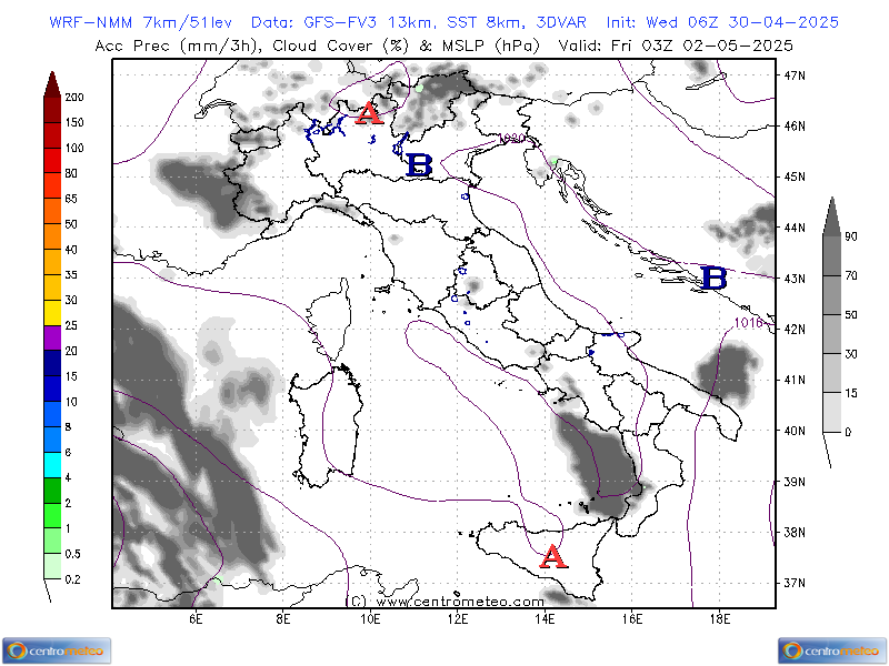 MSLP-3hPrec