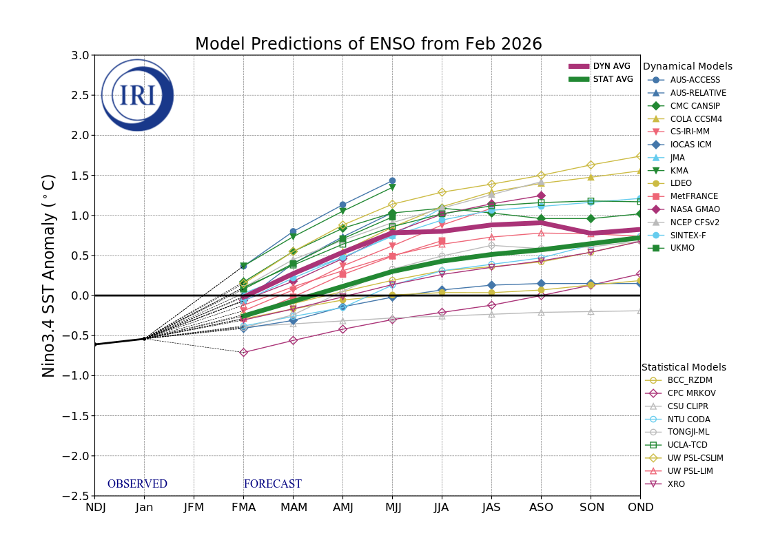 Proiezioni El Niño by IRI