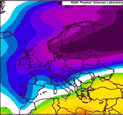 Anomalia di Temperatura Marzo riscontrata in anni con una situazione fisica similare