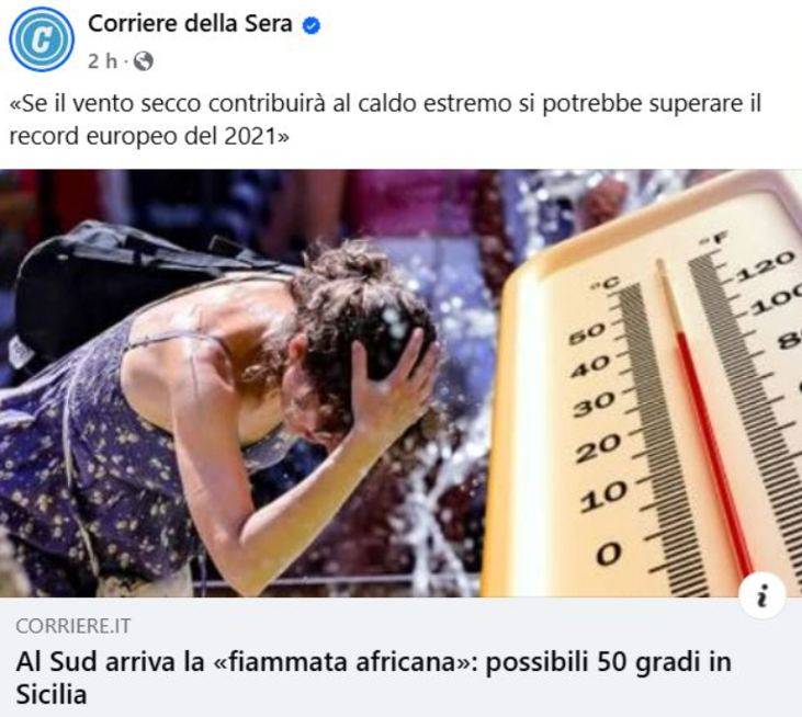 Tempesta perfetta meteorologia - mappe caldo estremo